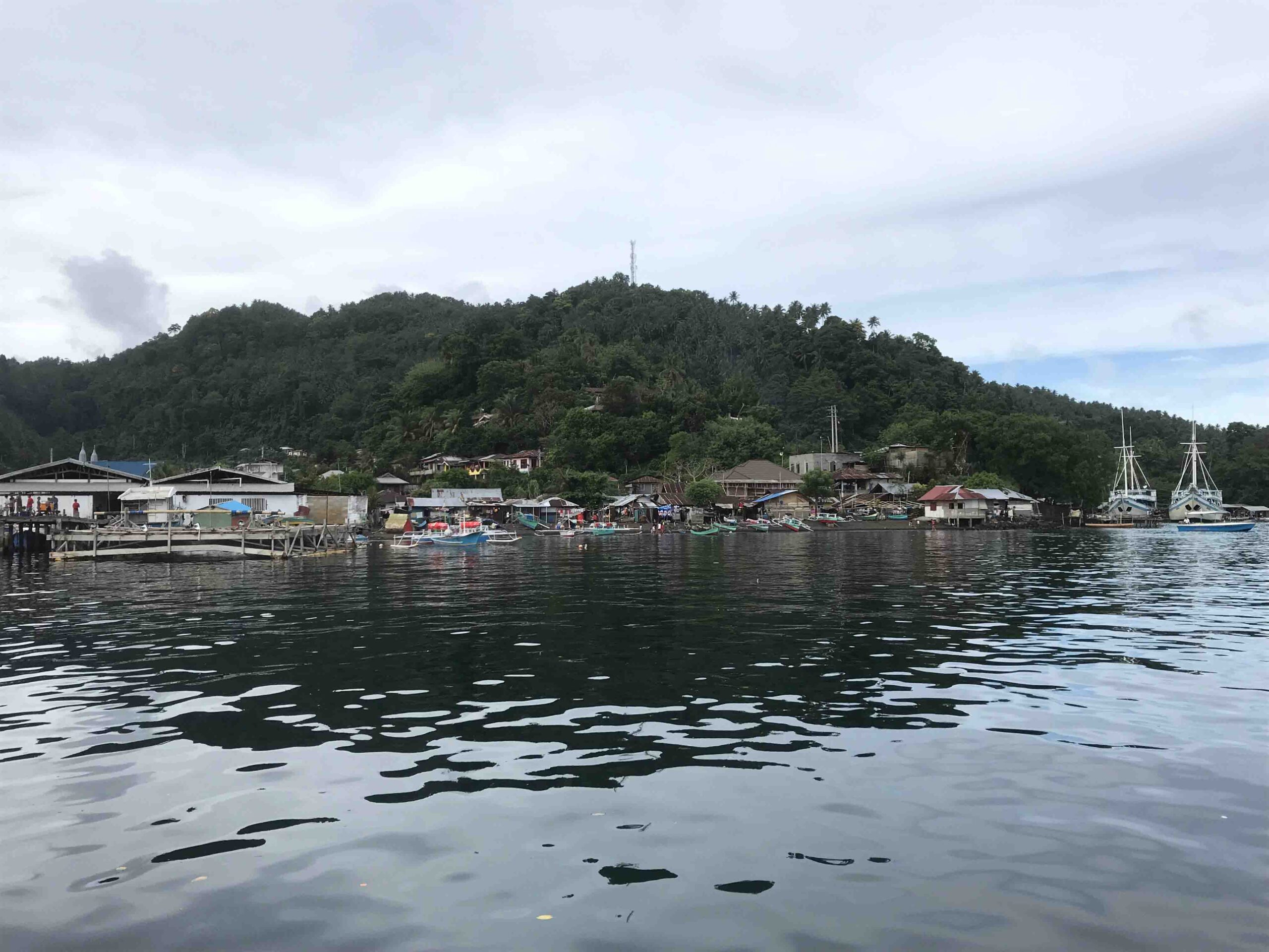 Il porto di Bitung è il più grande del Nord Sulawesi ed è quindi un centro nevralgico di trasporto merci. Qui farò le mie immersione nello Stretto di Lembeh.